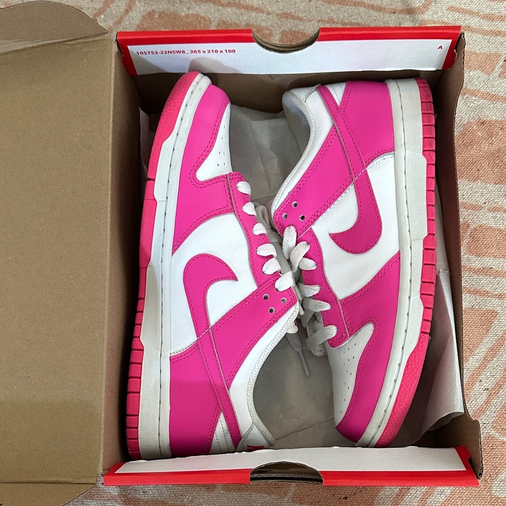Nike Women's Pink and White Sneakers